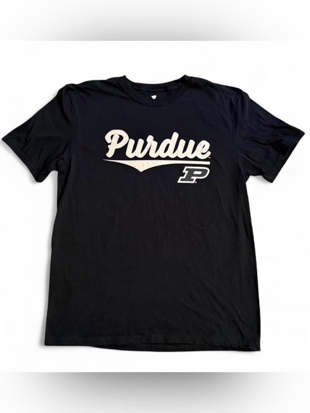 Purdue University Black Graphic Tee. Large